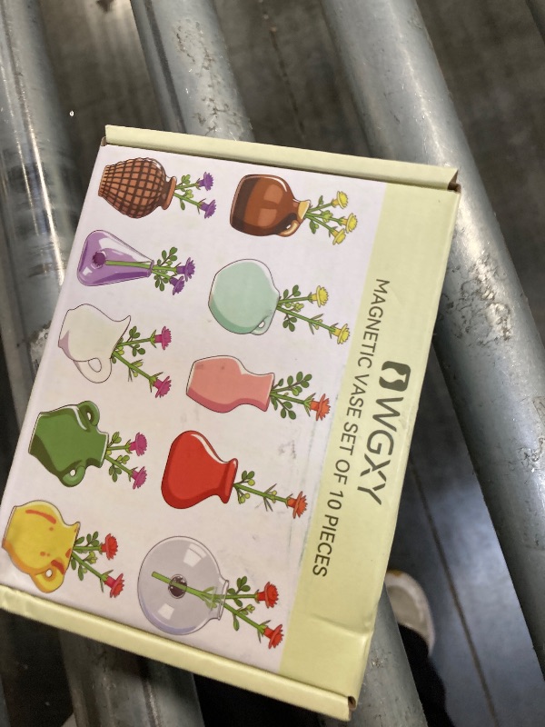 Photo 1 of *MISSING PARTS - see clerk notes*
10-Pack Cute Mini Vase Magnets for Fridge, Tiny Ceramic & Glass Magnetic Vases for Refrigerator, Office Whiteboard and Locker, Aesthetic Flower Bud Vases Kitchen Decor, Ideal Gift for Mom & Women