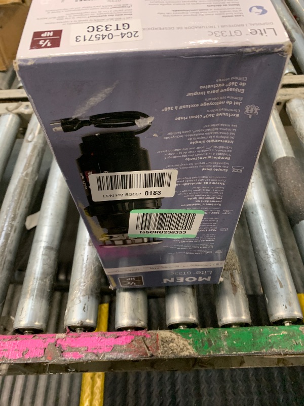 Photo 1 of ***DAMAGED, SELLING FOR PARTS AS IS, FINAL SALE***Moen GT33C Lite Series 1/3 Horsepower Continuous Feed Garbage Disposal featuring Fast Track Technology, Power Cord Included***DAMAGED, SELLING FOR PARTS AS IS, FINAL SALE***