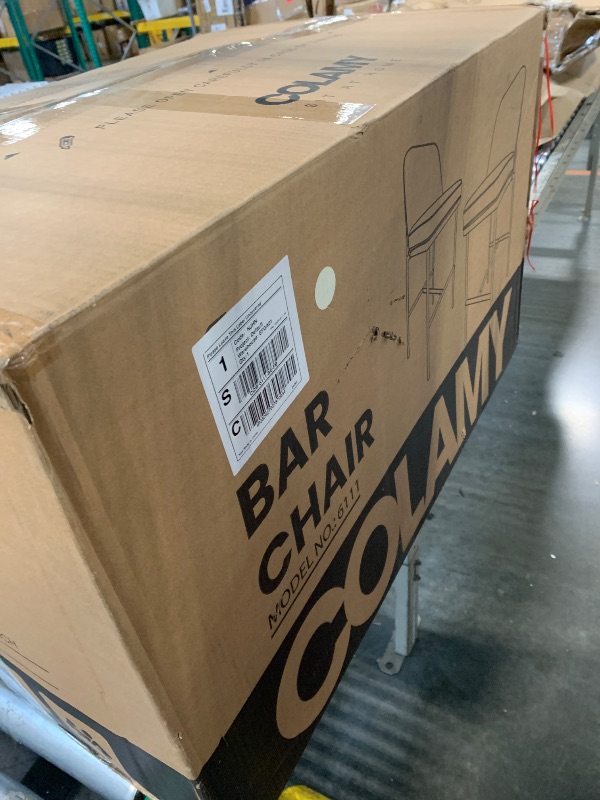 Photo 1 of *PARTIAL SET*
COLAMY Counter Height Bar Stools Set of 4, 25 Inch Modern Fabric Kitchen Island Stools with Back, Upholstered Counter Barstools Armless Bar Chairs with Metal Legs for Island Dining Room Bar, Beige