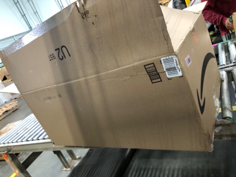 Photo 1 of ***MAJOR DAMAGE AND SEVERAL MISSING*** IRIS USA 40 Qt Stackable Plastic Storage Bins with Lids, 4 Pack - BPA-Free, Made in USA - See-Through Organizing Solution, Latches, Durable Nestable Containers, Secure Pull Handle - Clear