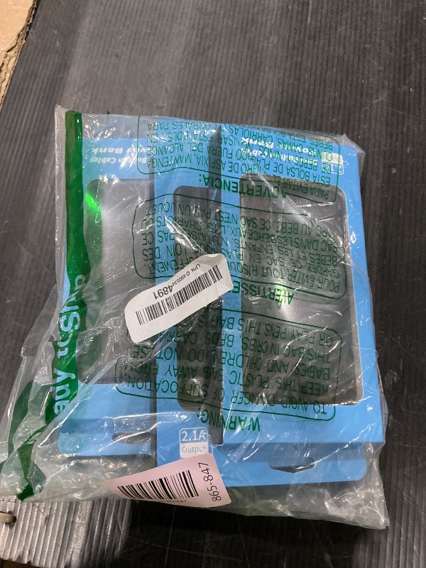 Photo 1 of 10000mAh Slim Power Bank with Built in Cable,Thin Lightweight Portable Phone Charger,4 Output USB C Travel Essentials External Battery Pack Clutch Charger for iPhone,Samsung,Android,Heated Vest,Black