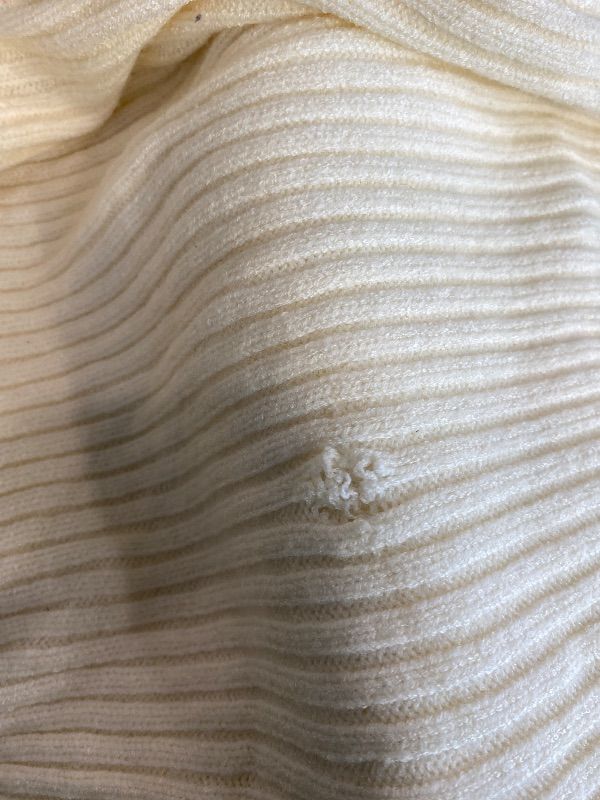 Photo 1 of ***MINOR HOLE*** Mafulus Women's Oversized Crewneck Sweater Batwing Puff Long Sleeve Cable Slouchy Pullover Jumper Tops