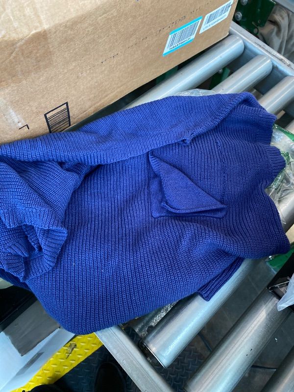 Photo 1 of ***MINOR DAMAGE*** *USED*
Imily Bela Summer Fall Short Sleeve Sweater for Women 2026 Crew Neck Ribbed Knit Vests Trendy Pullover Tops Navy