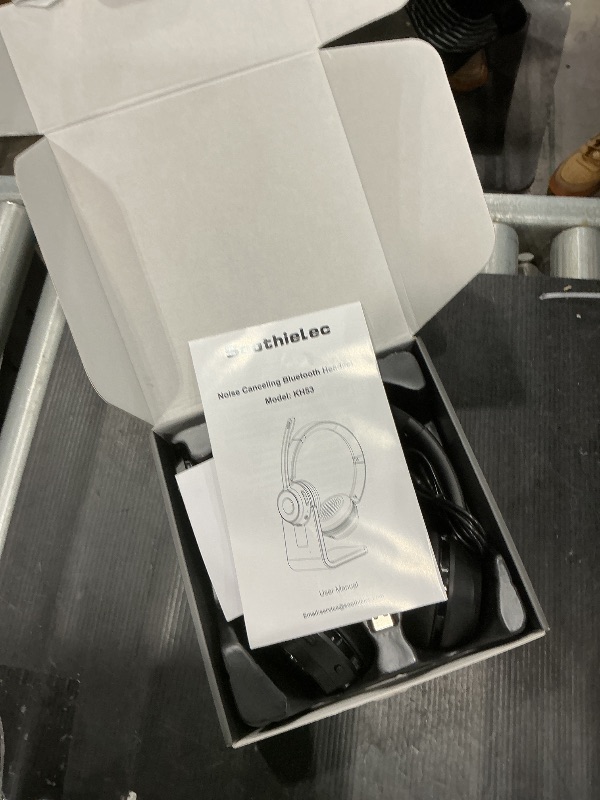 Photo 1 of (Upgraded Version) Wireless Headset, Bluetooth Headset with Noise Cancelling Microphone, Best Headphones with Mic Mute & USB Dongle for PC/Computer/Laptop/Cell Phones/Remote Work/Call Center