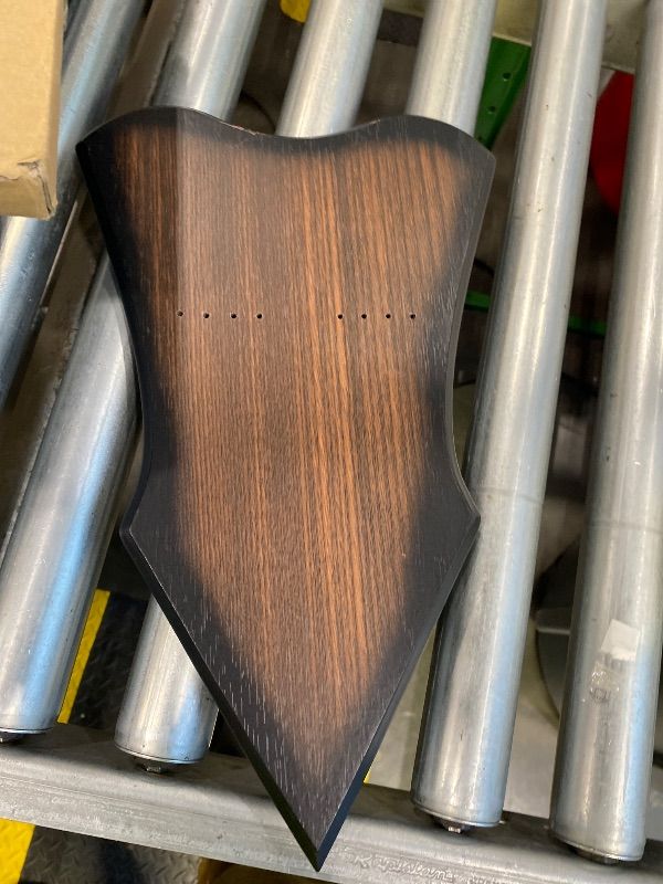 Photo 1 of ***MINOR DAMAGE*** FLURSAILE Sword Plaque Wall Mount Vertical Display Holder Adjustable Stand for Bow Medieval Dagger Axe (1pcs Large Brown)