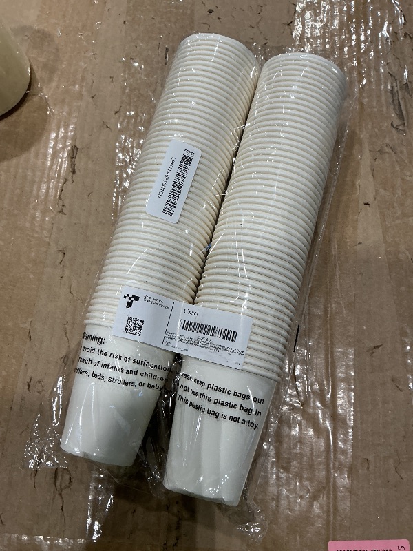 Photo 1 of 100 Park Disposable Hot Coffee Cups - Bulk 8 Oz Paper Cups, Disposable cups