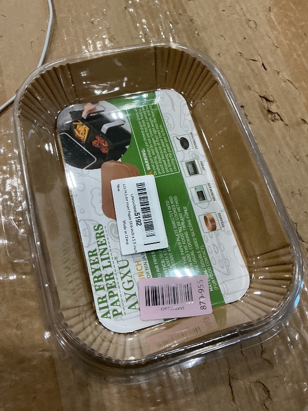 Photo 1 of (125PCS) Air Fryer Liners, Disposable for Ninja Dual Air Fryer accessories, Parchment Paper liners rectangle 8.6''*5.5''