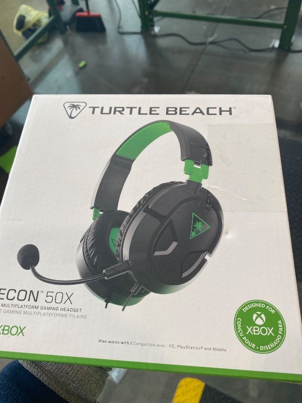 Photo 1 of *USED*
Turtle Beach Recon 50 Xbox Gaming Headset – Officially Licensed for Xbox Series X|S, Xbox One, and Windows PCs with 3.5mm – Also works with PS5, PS4, and Mobile Devices, Removable Mic, 40mm Speakers