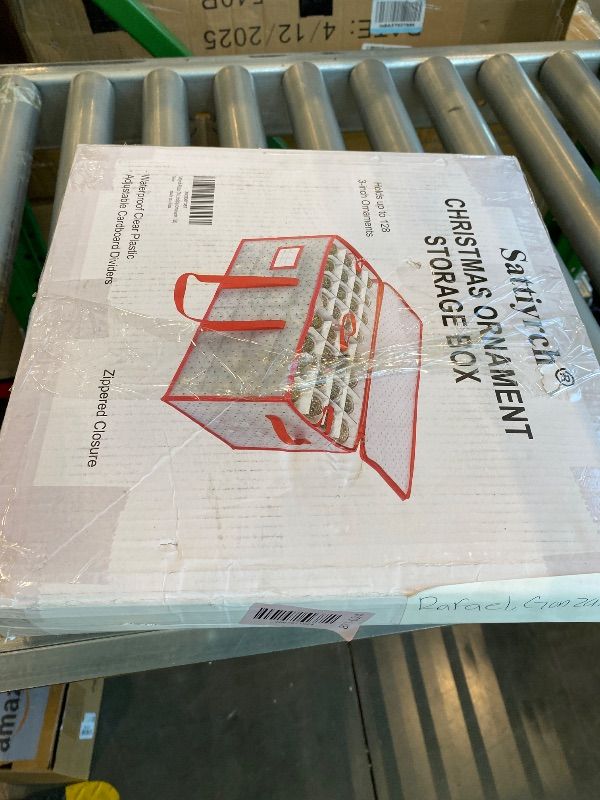 Photo 1 of *USED*
Sattiyrch Plastic Christmas Ornament Storage Box with Trays,Customizable Dividers, Dust-Proof Durable Ornament Organizer Holder,Christmas Storage Containers,Holds 128 x 3 inch Ornaments