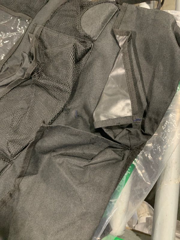 Photo 1 of ****FINAL SELL NOT RETURNS**RIPPED****Helteko Backseat Car Organizer, Kick Mats Back Seat Protector with Touch Screen Tablet Holder, Back Seat Organizer for Kids, Travel Accessories with 9 Storage Pockets Black