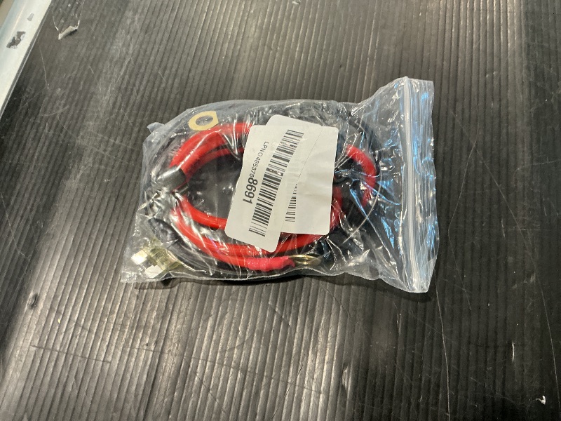 Photo 1 of 10AWG 2FT Charger Cable, SAE to O Ring Terminal Quick Disconnect Harness, 2 Pin SAE Connectors Extension Cables Cord with 15& 20A Fuse for Car, Motorcycle, Solar Panel