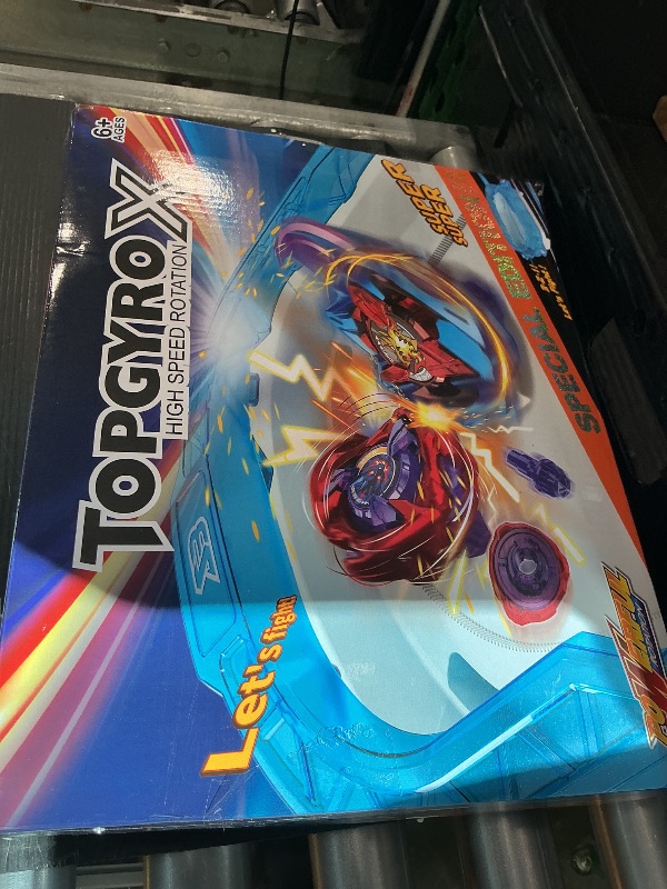 Photo 1 of *USED*
BGOVTAPO X Stadium Starter Kit - 6 Battle Tops Arena Set with 2 Launchers, Acceleration Track & Protective Roof, Gift for Boys Girls 6+