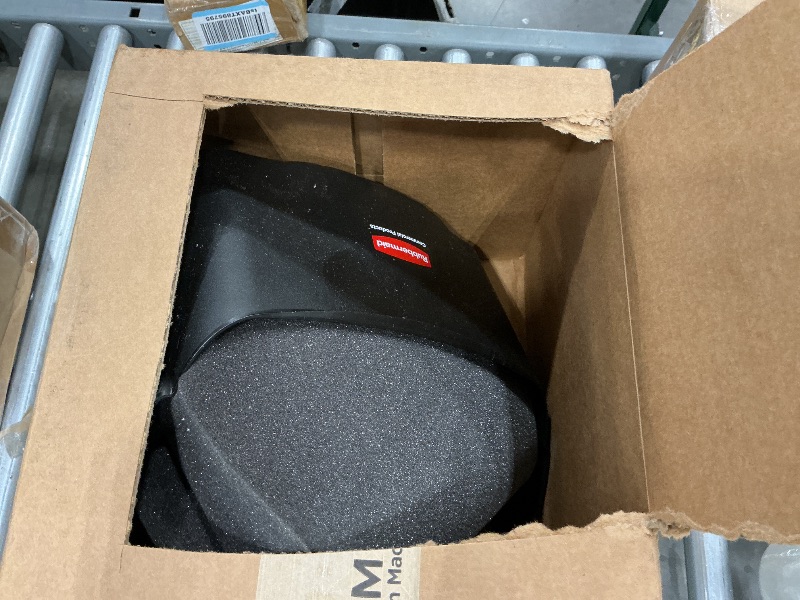 Photo 1 of **NO HANDLE**Rubbermaid Commercial Products Dustpan with Long Handle Plastic Black Compatible with Any Broom for Lobby/Restaurant/Office/Home/Dog Pooper Scooper 12.50" Wide