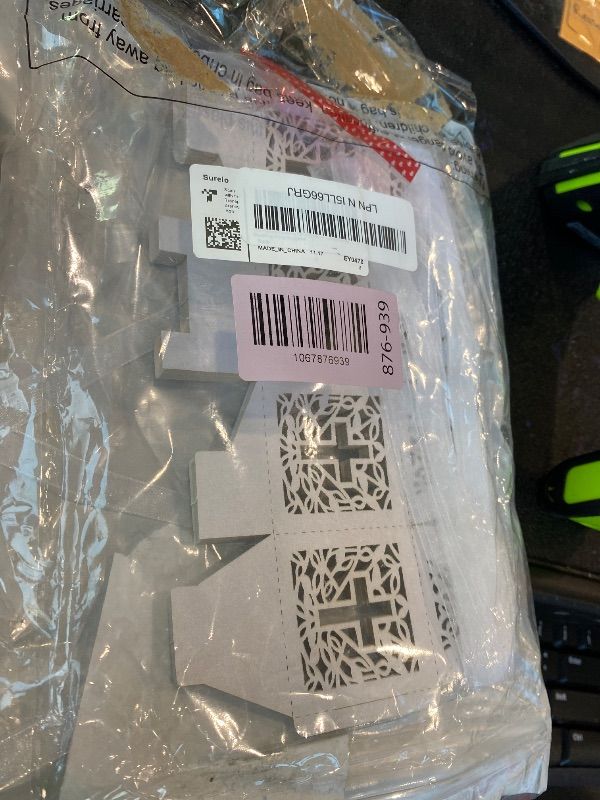 Photo 1 of ***MISSING PIECES*** Sureio 100 Pieces Baptism Favors Set Includes 25 Pieces Mini Rosary, Laser Cut Baptism Favor Boxes, White Organza Bags and 25 Pcs Thank You Tags for Baby Shower Gifts Wedding Party Supplies