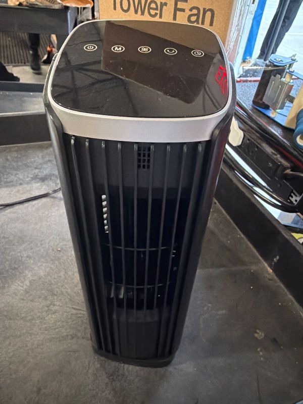Photo 1 of **MISSING REMOTE**
PNTCK Fan for Bedroom, 13" Tower Fan with Remote, 4 Modes 4 Speeds Max 24ft/s, 70° Oscillating Desk Fan, 12H Timer Portable Fans, Cooling Fans for Office, Home