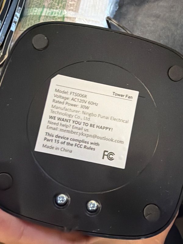 Photo 1 of **MISSING REMOTE**
PNTCK Fan for Bedroom, 13" Tower Fan with Remote, 4 Modes 4 Speeds Max 24ft/s, 70° Oscillating Desk Fan, 12H Timer Portable Fans, Cooling Fans for Office, Home