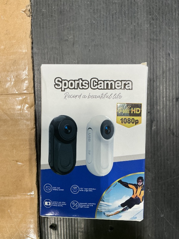 Photo 1 of 1080P Sports Action Camera, Mini Body Camera with Audio and Video Recording, Wearable Action Body Cam, Portable Recorder with Magnetic Back Clip, Camcorder for Traveling, Pet, Vlogging, Cycling