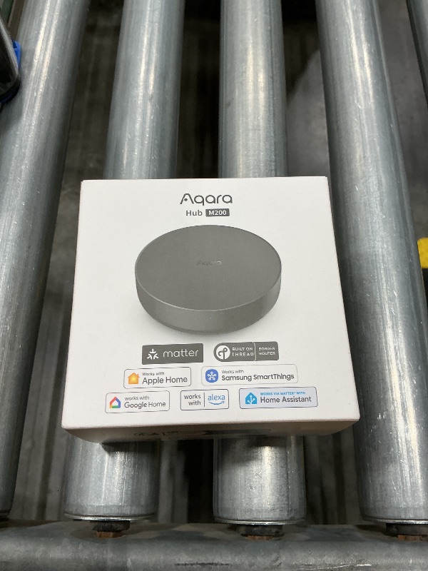 Photo 1 of **MISSING USB**
Aqara Smart Hub M200, Matter Controller, Thread Border Router, Featuring Aqara Zigbee, Bluetooth, Wi-Fi, PoE, IR, Supports Amazon Alexa, Apple HomeKit, Home Assistant, SmartThings, Google Home