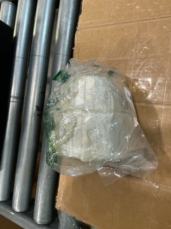 Photo 1 of ***MINOR DAMAGE*** Mini Acrylic Cake Shaped Clutch for Women Pearl Acrylic Evening Bag Unique Evening Handbag Purse for Wedding Party Prom