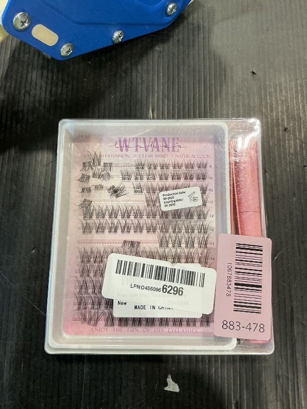 Photo 1 of *MINOR DAMAGE - USED*
Wispy Lash Clusters Kit Venus Invisible Band Eyelash Clusters 8-16mm Lash Extension Kit Natural Lashes Clusters Eyelash Extension Kit with Thin Band Lash Cluster Clear Lash Glue and Tweezers by Wtvane