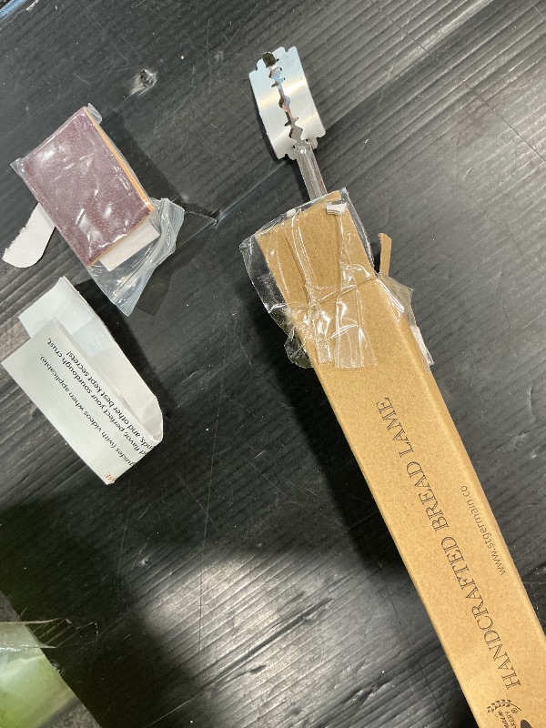 Photo 1 of "SAINT GERMAIN Premium Hand Crafted Bread Lame for Dough Scoring Knife, Lame Bread Tool for Sourdough Bread Slashing with 10 Blades Included with Replacement with Authentic Leather Protector Cover"