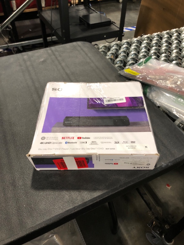 Photo 1 of ** SOLD AS IS NO RETURN/REFUNDS**
Sony BDP-S6700 4K Upscaling 3D Home Theater Streaming Blu-Ray DVD Player with Wi-Fi, Dolby Digital TrueHD/DTS, and upscaling