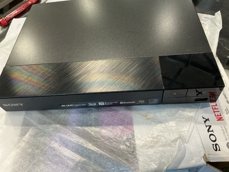Photo 1 of ** SOLD AS IS NO RETURN/REFUNDS**
Sony BDP-S6700 4K Upscaling 3D Home Theater Streaming Blu-Ray DVD Player with Wi-Fi, Dolby Digital TrueHD/DTS, and upscaling