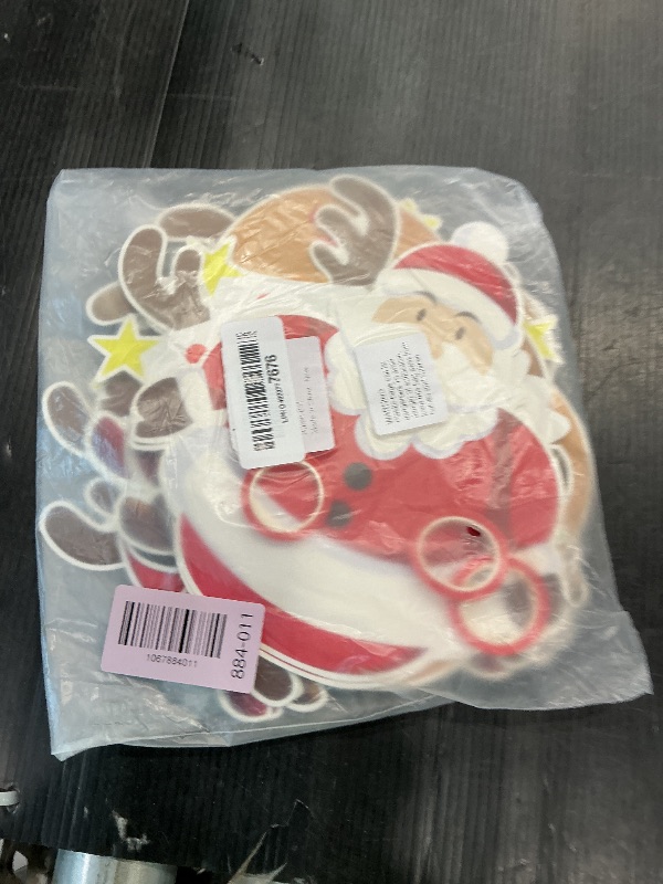 Photo 1 of *MINOR DAMAGE - USED*
Artfen Christmas Banners Flags Hanging Bunting Garland 4 Pcs Paper Christmas Door Wall Window Hanging Decoration Ornaments Home Office Hotel Party Scene Decoration Supplies