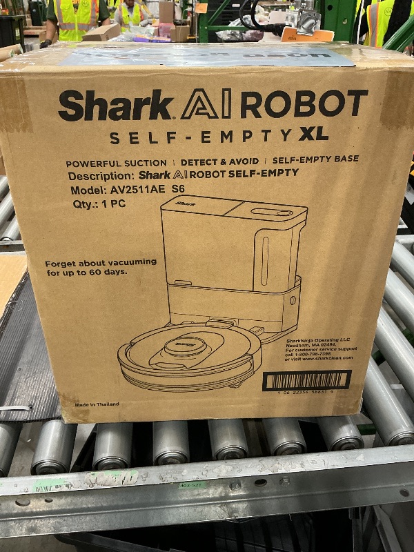 Photo 1 of Shark AI Ultra Voice Control Robot Vacuum with Matrix Clean Navigation, Home Mapping, 60-Day Capacity, XL Self-Empty Base for Homes with Pets, Carpet & Hard Floors, Cool Grey