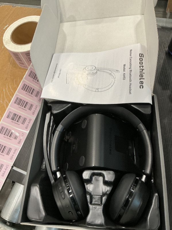 Photo 1 of (Upgraded Version) Wireless Headset, Bluetooth Headset with Noise Cancelling Microphone, Best Headphones with Mic Mute & USB Dongle for PC/Computer/Laptop/Cell Phones/Remote Work/Call Center