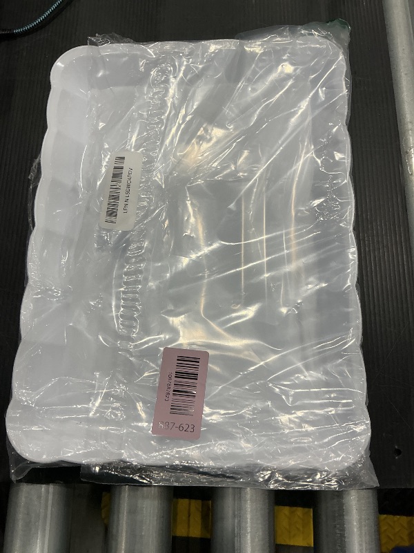 Photo 1 of ***MINOR DAMAGE*** 6 Pack White Serving Tray - 9 x 13 Inch, Heavy Duty White Serving Trays and Platters for Party - Premium Serving Platters