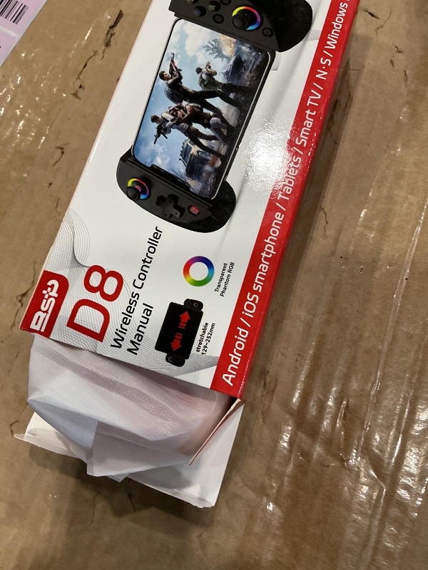 Photo 1 of *UNTESTED*
arVin Mobile Gaming Controller for iPad/Tablet[Within 5-10"] Phone Game Controller for iPhone/Android with RGB Hall Effect Joystick/Turbo/6-Axis Gyro/Vibration/Support Streaming on Xbox/PS4/PC Console