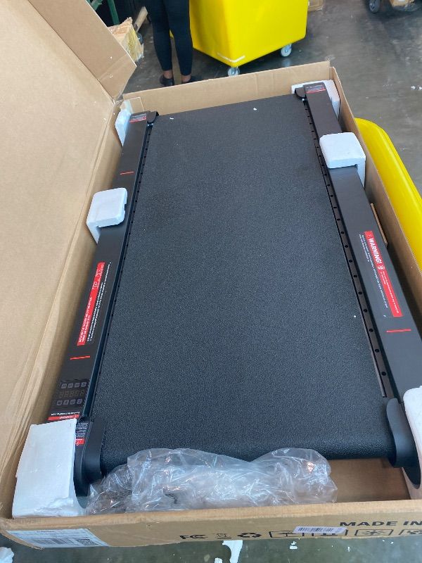View 3 of ***MISSING REMOTE*** Walking Pad Treadmill with APP, 3 in 1 Under Desk Treadmills, 2.5HP Low Noise Walking Vibration Pad with Remote Control,Portable Treadmill for Home Office, Red