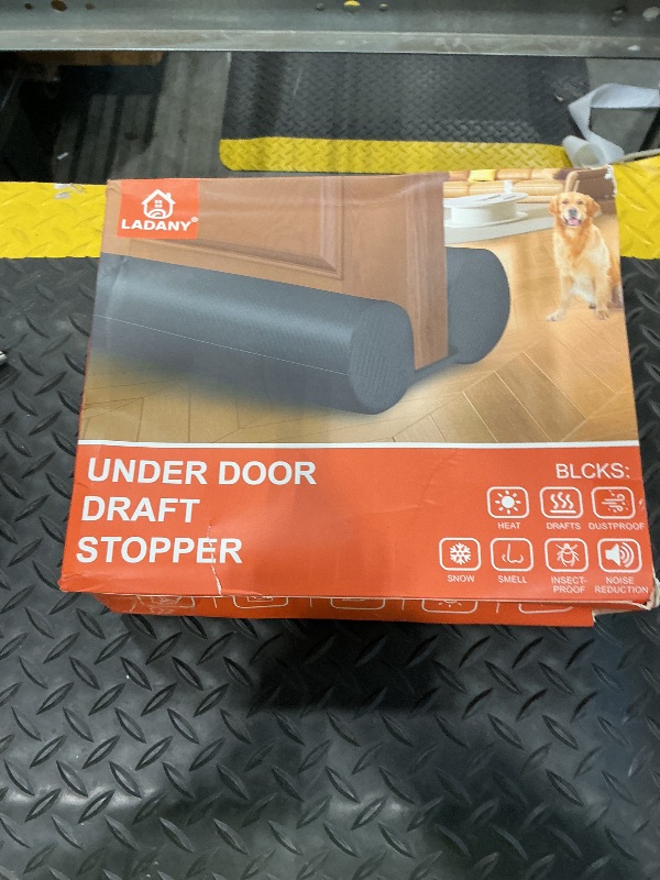 View 2 of (2 Pack) Under Door Draft Stopper, Draft Stopper for Bottom of Door, Adjustable 30-36 Inch Door Draft Blocker, Under Door Gap Filler, Easy Install Door Seal, Helps Reduce Drafts, Noise and Heat Loss