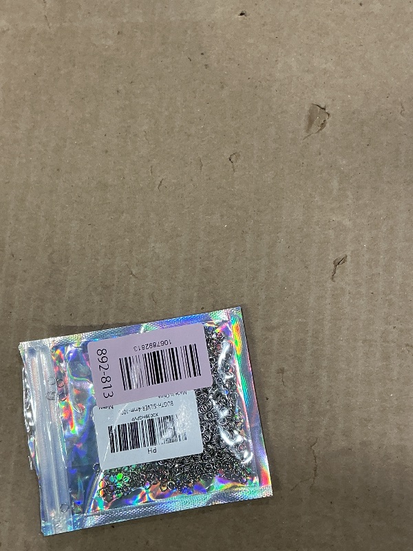 Photo 1 of 1000pcs 4mm Stainless Steel Rings Jump Rings Connector Rings for Jewelry Making Necklaces Bracelet Earrings Keychain DIY Craft (Silver, 4mm)