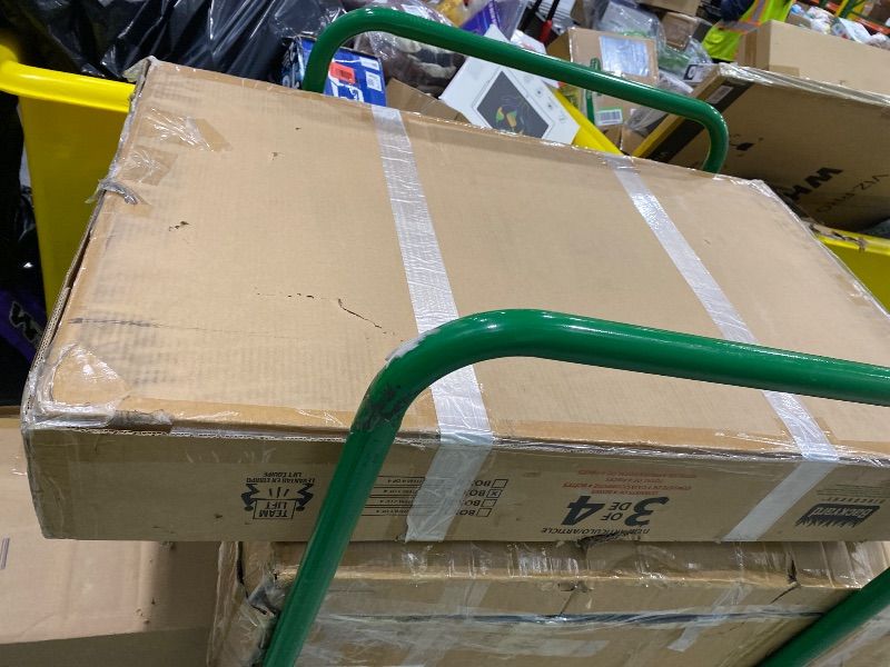 Photo 1 of ***PARTIAL SET*** Backyard Discovery Echo Heights Elevated Cedar Wooden Kids Playhouse with Wave Slide, Play Kitchen, Wrap-Around Deck, Flat-Step Ladder, Half Door, Windows, Bell, and Growth Chart for Outdoor Play