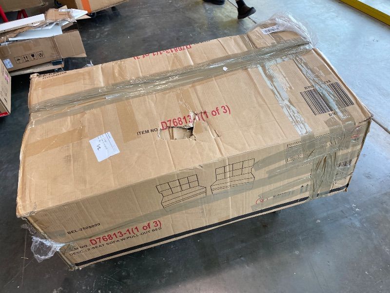 Photo 1 of *PARTIAL SET - Only Box 1/3, Missing 2/3 & 3/3*
sofa with pullout bed