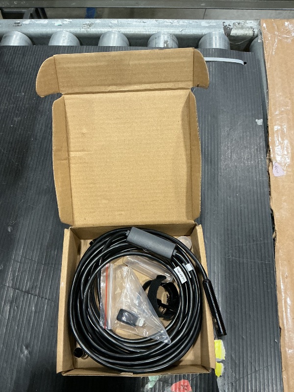 Photo 1 of [Dual-Lens] Endoscope Camera with Light, 1920P HD Borescope with 8+1 Adjustable LED Lights, IP67 Waterproof 16.5FT Semi-Rigid Snake Cord Inspection Camera for iPhone, iPad and Android Phone (Type C)