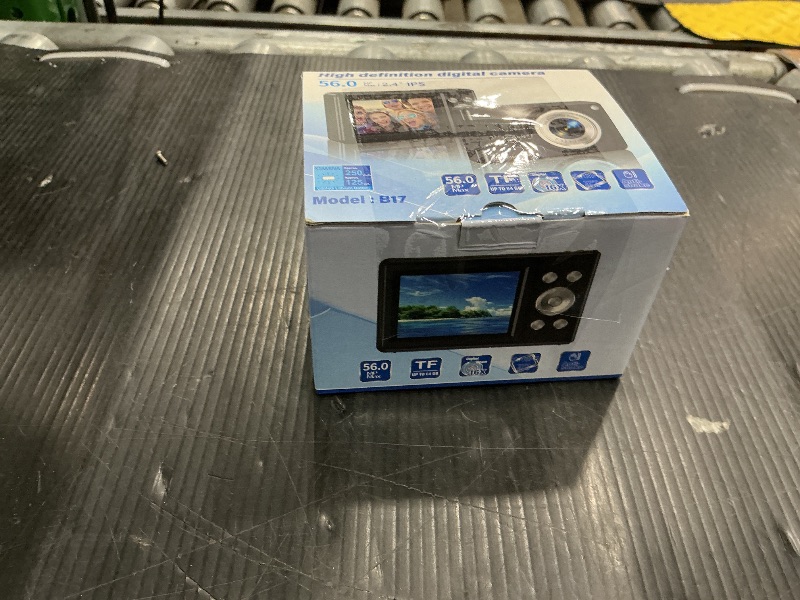 Photo 1 of ***MISSING SD CARD*** 2025 New Digital Camera, 56MP FHD 1080P for Kids with 16x Digital Zoom Anti Shake, Face Detect, Smile Capture, 32GB TF Card, Battery, Lanyard, a Great Gift for Boys & Girls?Black?