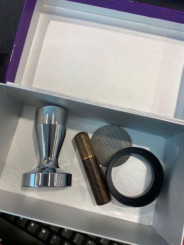 Photo 1 of *MINOR DAMAGE - USED*
51mm Espresso Tamper Espresso Accessories Kit: Espresso Tamper Set, Coffee Tamper Espresso Tools Barista Tools | Espresso Kit Fits Espresso Coffee Machines of 51mm Portafilters