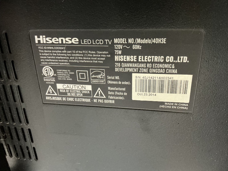 Photo 1 of *USED*
Hisense 43" TV