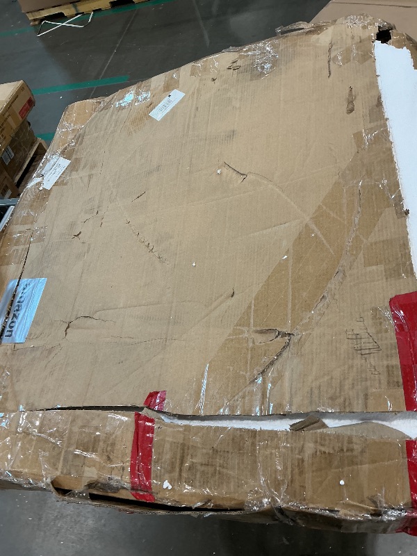 Photo 1 of **ONLY TABLE**Round Dining Table, 43-Inch Modern Dining Table, Easy Assembly for Dining Kitchen Room, Grey+Black