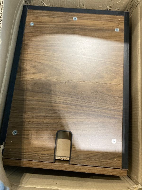 Photo 1 of ***PARTIAL SET*** Romig Legacy 60 x 30 Inch Office Desk with Single Pedestal Drawer, Durable Neo Walnut Laminate, Scratch-Resistant Surface, Spacious Workspace for Home, Professional, and Executive Offices