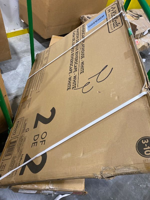 Photo 1 of *PARTIAL SET*
KidKraft Riverscape Wooden Playhouse with Working Doorbell, Fence, Kitchen and Pet Door