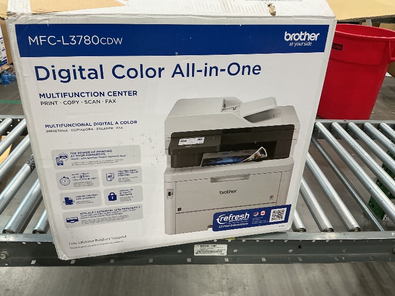 Photo 1 of *UNTESTED*
Brother Business Color Laser Printer, HL-L8360CDW, Wireless Networking, Automatic Duplex Printing, Mobile Printing, Cloud Printing, Amazon Dash Replenishment Ready,White