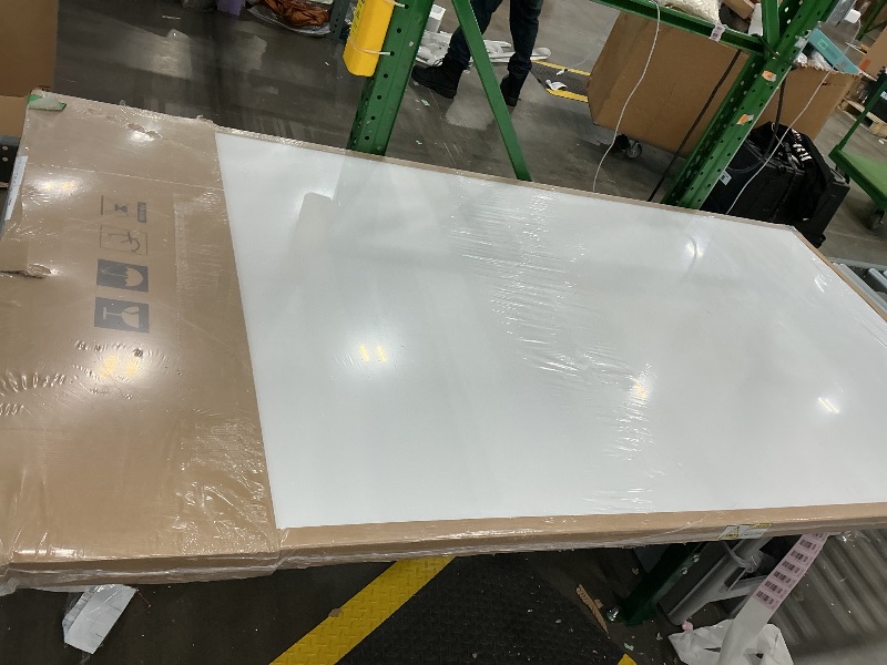 Photo 1 of **MAJOR DAMAGE**
BarnSmith 42"x80" Concealed Sliding Barn Door, White Primed Flush Solid Core Sliding Hidden Barn Door with Soft Close Installation Hardware and Double Sided Pulls Included