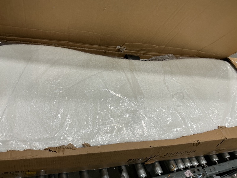 Photo 1 of *UNTESTED*
GarveeHome Full Size Bed Frame for Kids with Velvet Upholstered Headboard, Cute Low Profile Platform Bed for Girls and Boys, No Box Spring Needed, Strong Wooden Slats, Noise Free, Easy Assembly, White