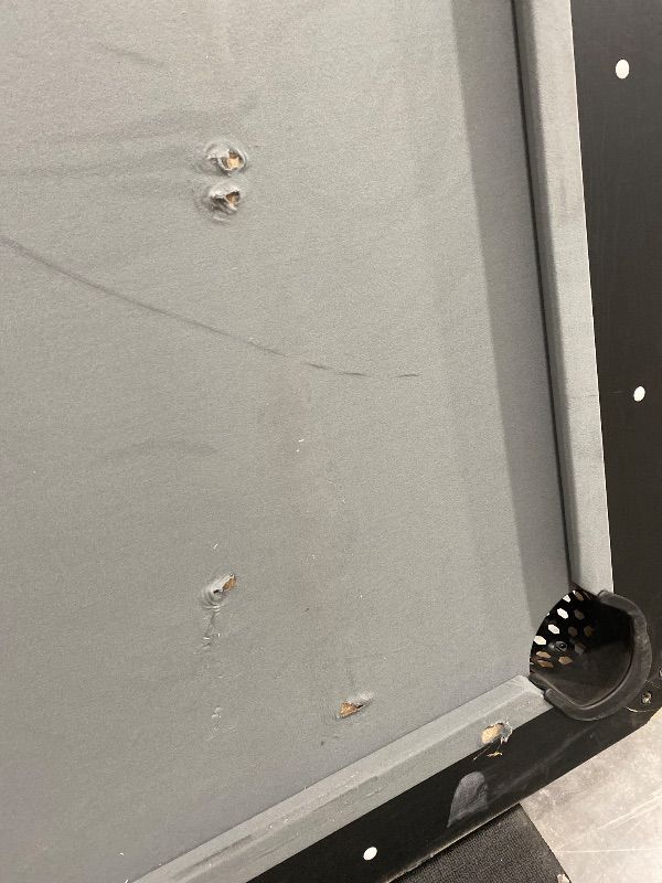 Photo 1 of **See Clerk Notes** 
GoSports 8 ft Pool Tables with Wood Finish - Billiards Game Room Table for Adults & Family - Accessories Not Included - Gray