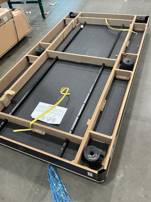 Photo 1 of **See Clerk Notes** 
GoSports 8 ft Pool Tables with Wood Finish - Billiards Game Room Table for Adults & Family - Accessories Not Included - Gray