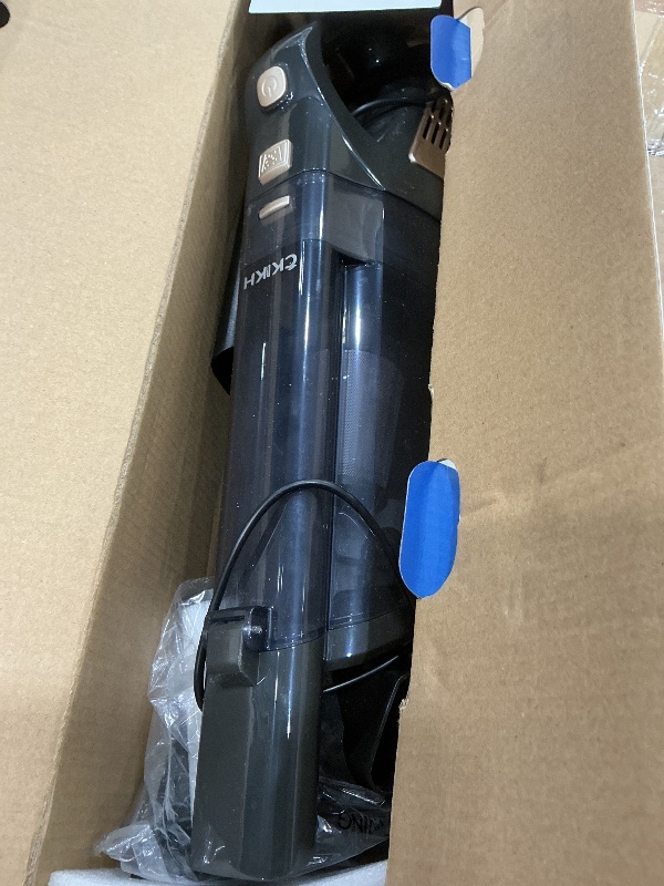 Photo 1 of *UNTESTED*
CKIKH Handheld Vacuum Cordless, 15000PA Strong Suction Hand Held Car Vacuum Cleaner Portable with Multi-Nozzles & Washable Filter, Lightweight Dust Busters Rechargeable for Home, Car, Office, Pets